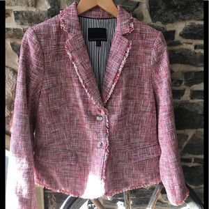 Banana Pink Tweed blazer